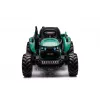 LEAN CARS HC-306 trattore a batteria con rimorchio verde scuro 24V