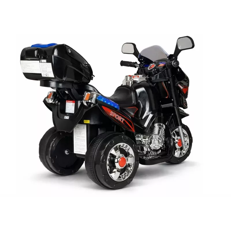 LEAN CARS HC8051 moto elettrica ride on nera