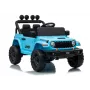LEAN CARS Jeep Rubicon DK-JWR558 24V azzurro Veicolo per bambini a batteria con telecomando genitore