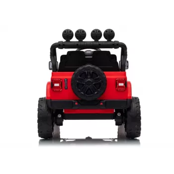 LEAN CARS Jeep Rubicon DK-JWR558 24V rosso veicolo a batteria
