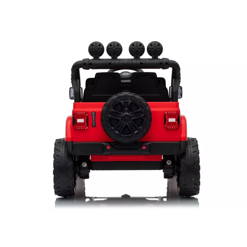 LEAN CARS Jeep Rubicon DK-JWR558 24V rosso veicolo a batteria