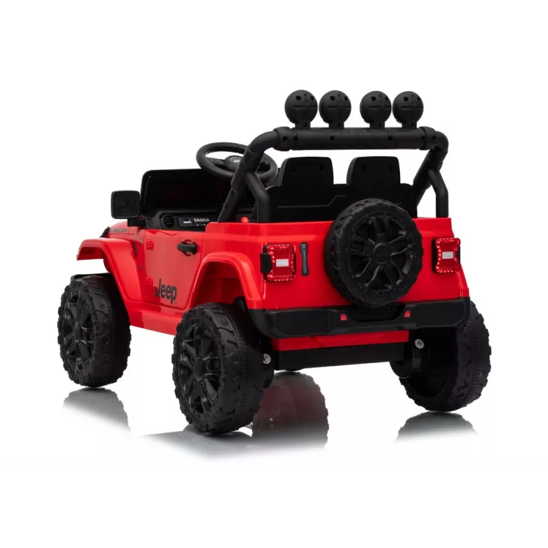 LEAN CARS Jeep Rubicon DK-JWR558 24V rosso veicolo a batteria