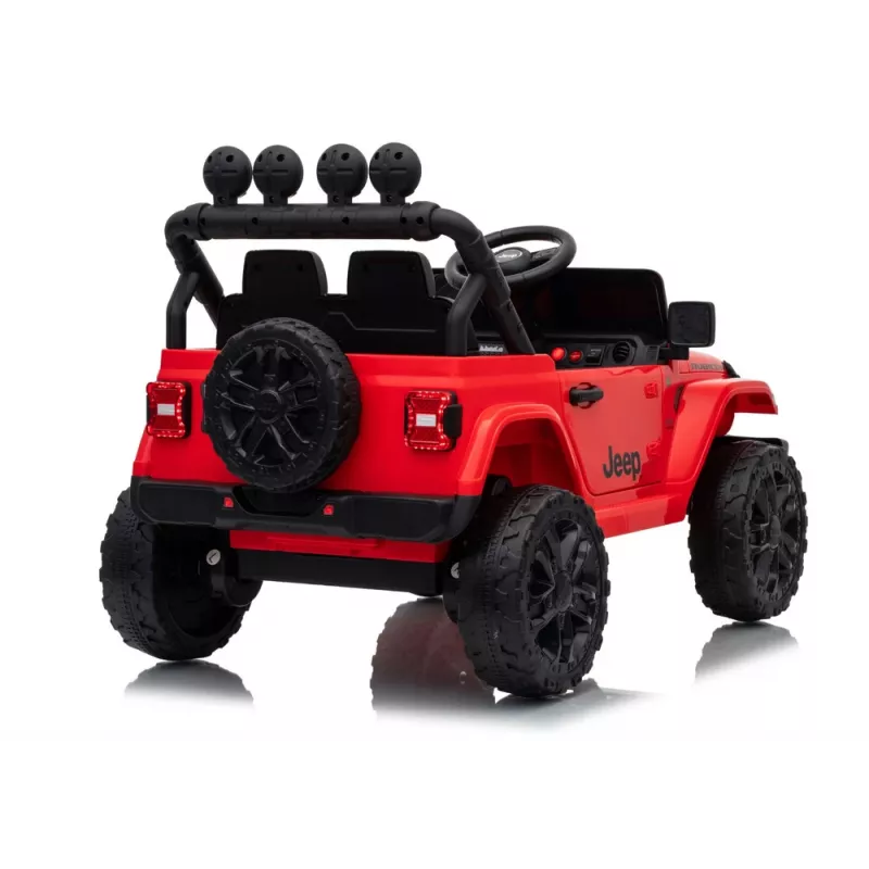 LEAN CARS Jeep Rubicon DK-JWR558 24V rosso veicolo a batteria
