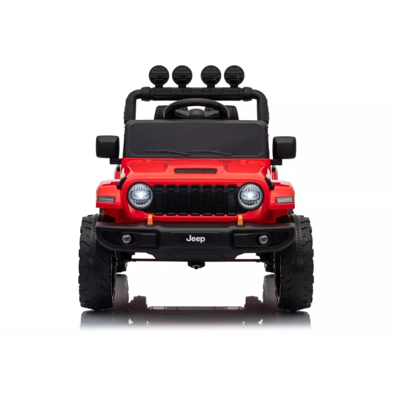 LEAN CARS Jeep Rubicon DK-JWR558 24V rosso veicolo a batteria