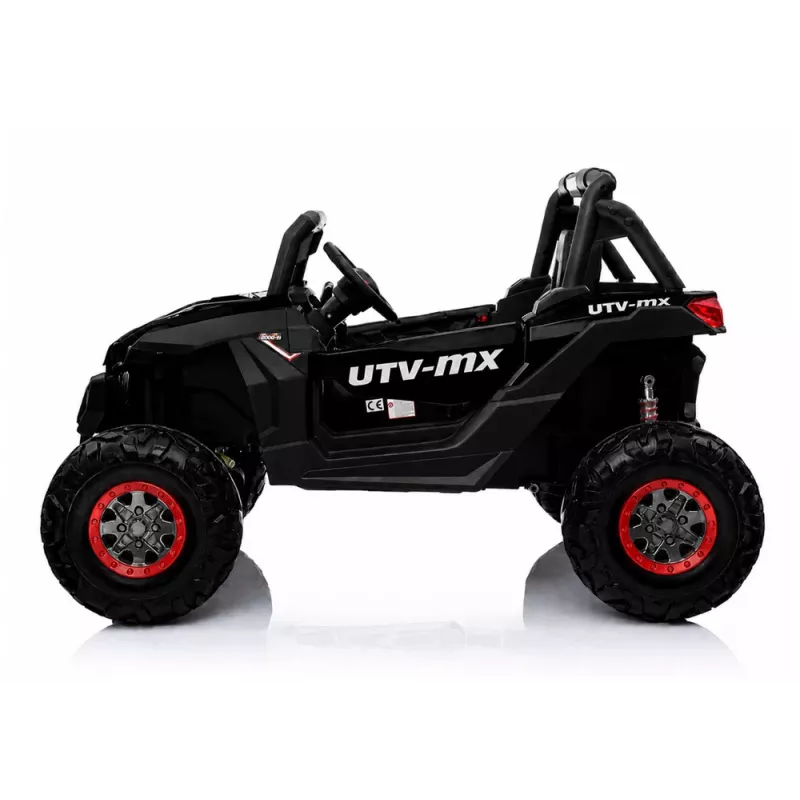 LEAN CARS Jeep XMX603 Auto elettrica per bambini - nero con MP3