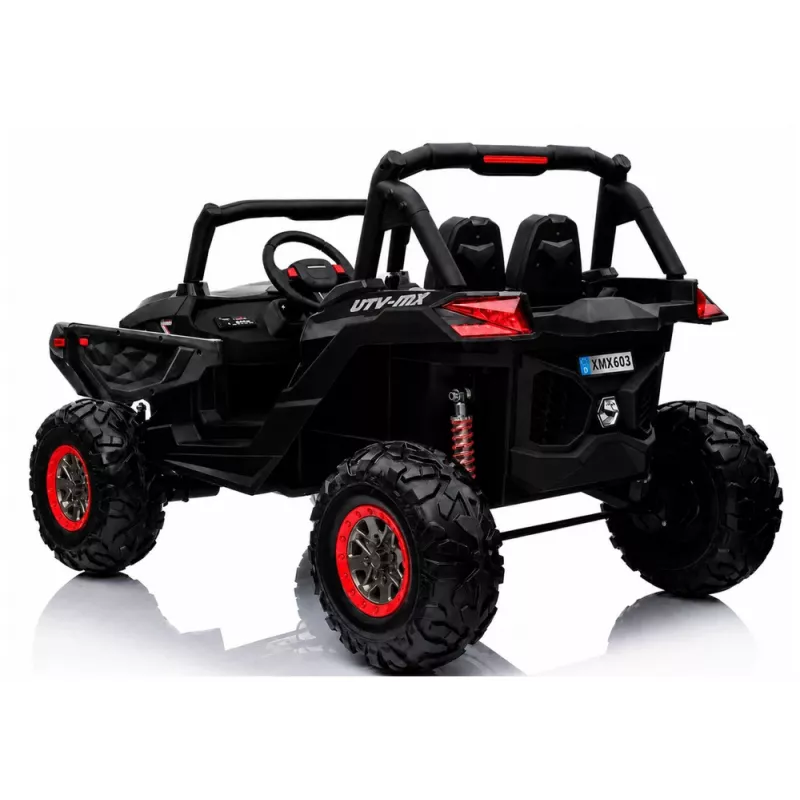 LEAN CARS Jeep XMX603 Auto elettrica per bambini - nero con MP4