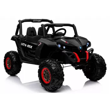 LEAN CARS Jeep XMX603 Auto elettrica per bambini - nero con MP4