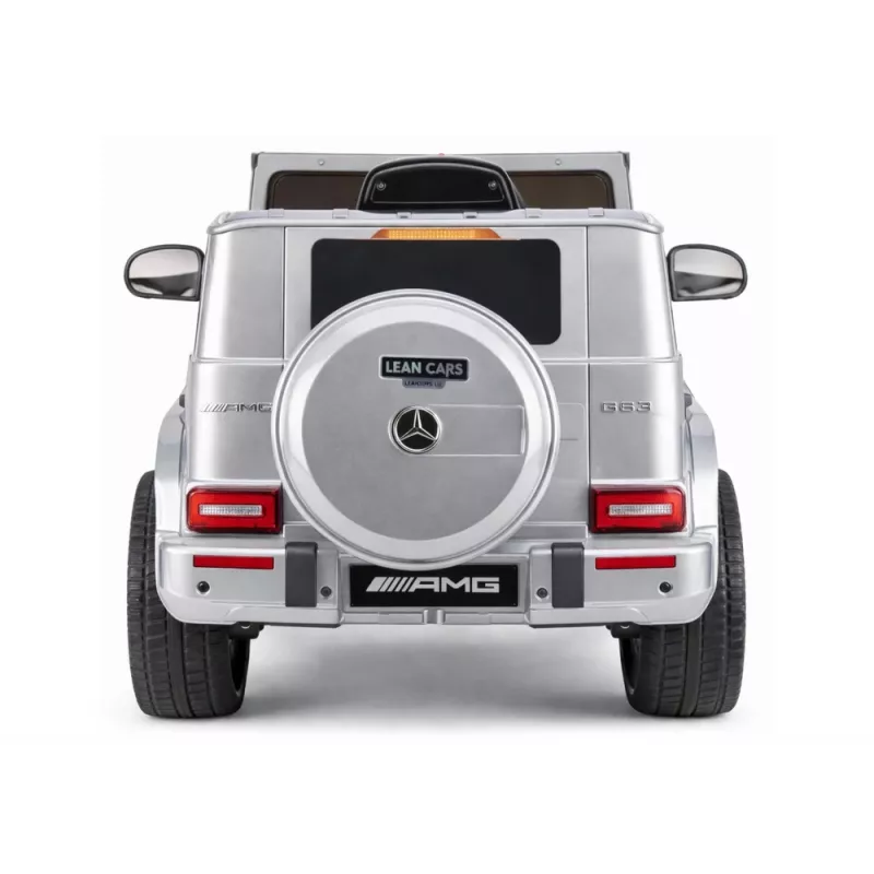 LEAN CARS Mercedes AMG G 63 Auto a batteria argento verniciata