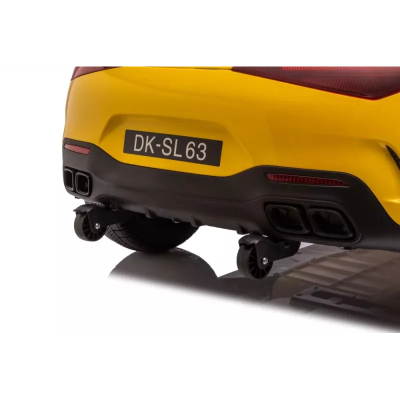LEAN CARS Auto a batteria Mercedes AMG SL63, giallo verniciato
