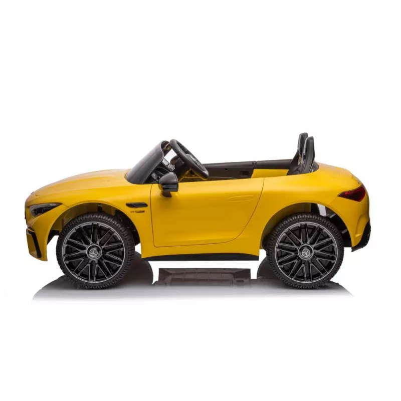 LEAN CARS Auto a batteria Mercedes AMG SL63, giallo verniciato
