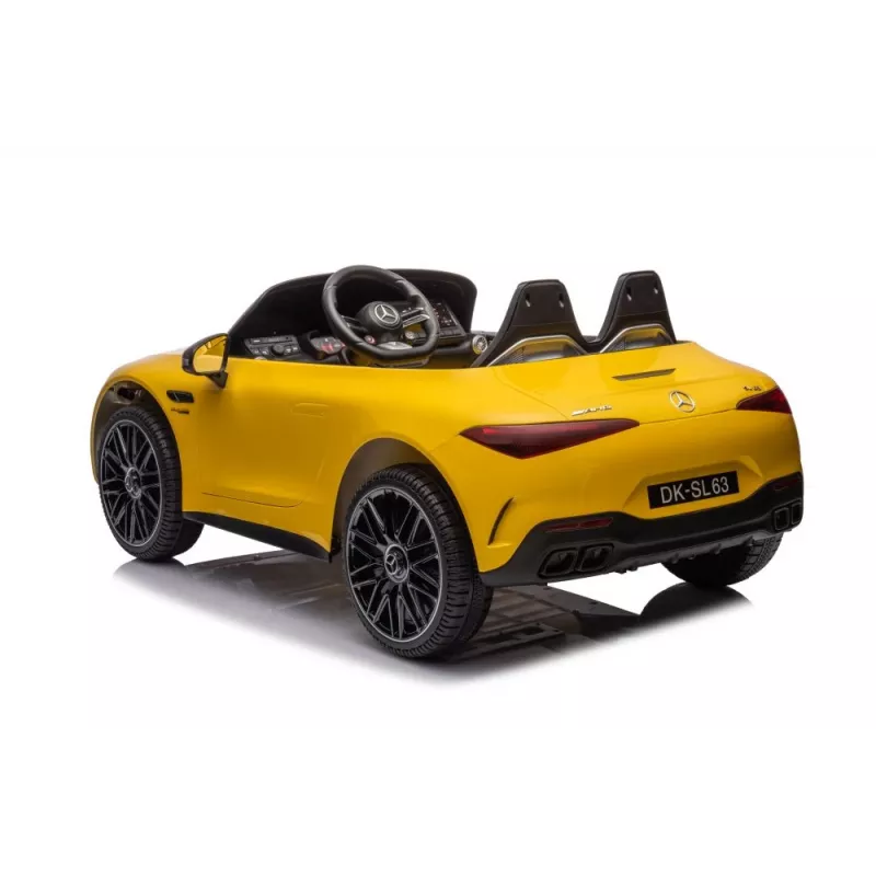LEAN CARS Auto a batteria Mercedes AMG SL63, giallo verniciato