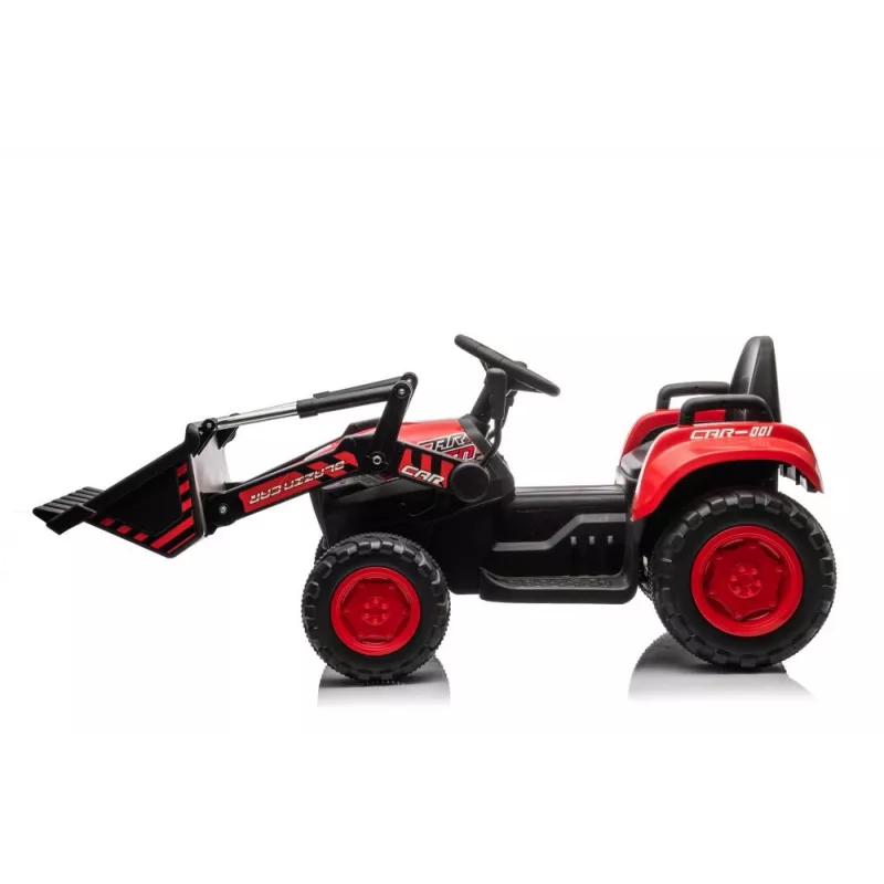 LEAN CARS Trattore ricaricabile con benna BW-X002A rosso