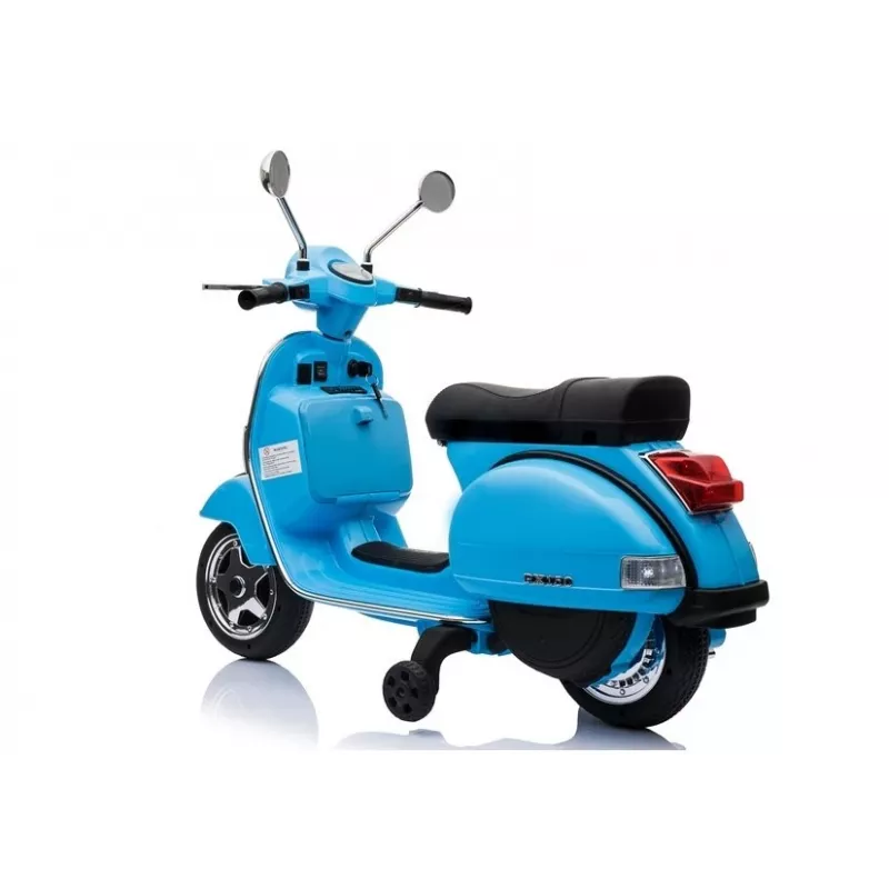 LEAN CARS Vespa Scooter moto elettrica per bambini - blu