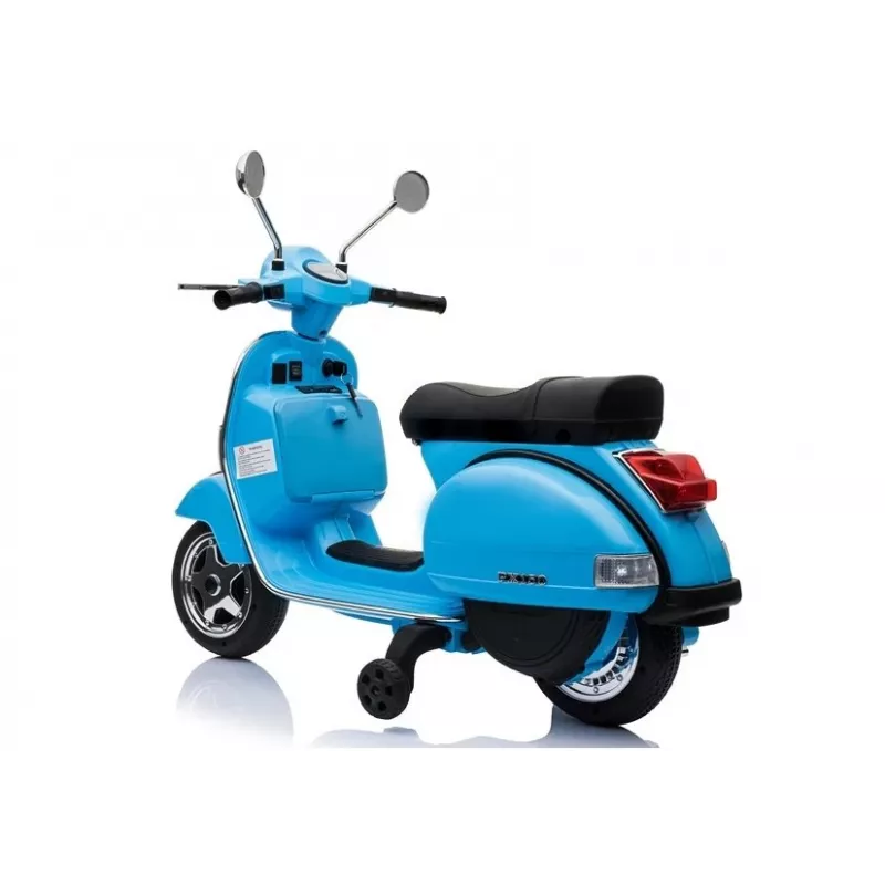 LEAN CARS Vespa Scooter moto elettrica per bambini - blu
