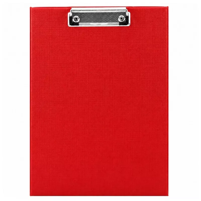 LEAN Portablocco con clip in metallo per scrivere A4 rosso
