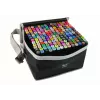 LEAN set pennarelli double-sided – 168 pezzi, base alcolica, punte a scalpello e fini, colori assortiti