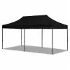 LEAN Express Gazebo da giardino padiglione commerciale catering nero 3x6 m
