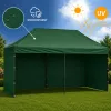LEAN Express Gazebo da giardino padiglione commerciale catering verde 3x6 m
