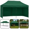 LEAN Express Gazebo da giardino padiglione commerciale catering verde 3x6 m