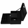 LEAN scatola organizer per gioielli con cassetto e chiave, velluto nero