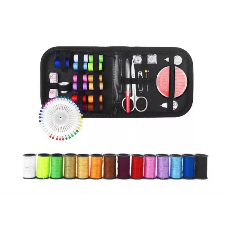 LEAN Mini set da cucito in custodia valigetta portautensili 29 pezzi