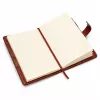 LEAN Quaderno diario agenda delle password in similpelle marrone con elastico A5