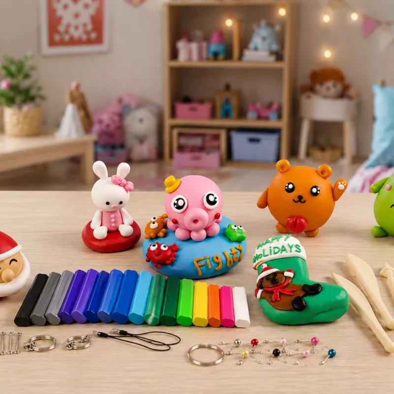 LEAN Accessori per plastilina per creare decorazioni gioiello 24 pz.