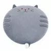 LEAN cuscino rotondo in peluche per sedia gatto grigio seduta morbida 40 cm