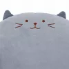LEAN cuscino rotondo in peluche per sedia gatto grigio seduta morbida 40 cm