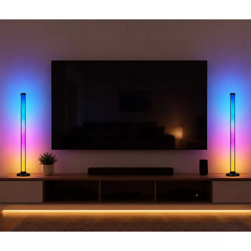 LEAN lampade da terra smart luci LED RGB colorate telecomando app 125cm 2 pz