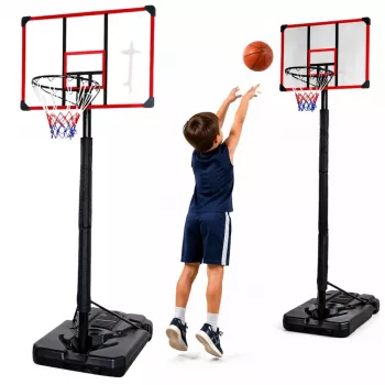 LEAN SPORT canestro da basket con supporto mobile regolabile 200-305cm