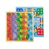 LEAN TOYS Lavagna magnetica e gessetti 3-in-1, tavolo blu per giochi