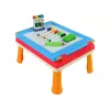 LEAN TOYS Lavagna magnetica e gessetti 3-in-1, tavolo blu per giochi
