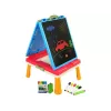 LEAN TOYS Lavagna magnetica e gessetti 3-in-1, tavolo blu per giochi