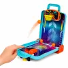 LEAN TOYS Mini Arcade Game 3 in 1 – Valigetta portatile con basket da tavolo, flipper e bowling (multicolore)