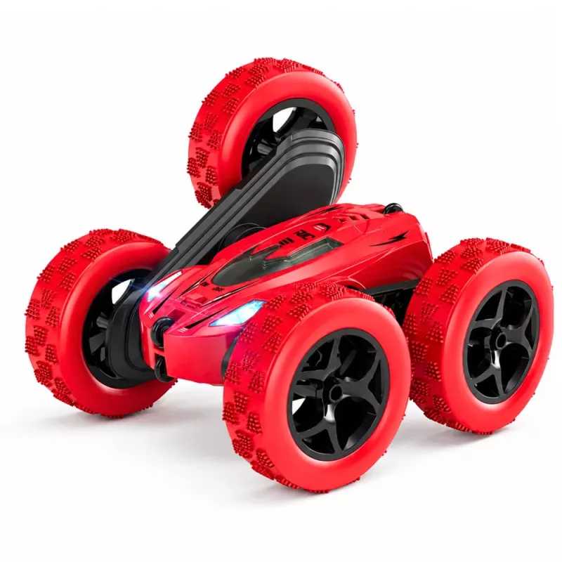 LEAN TOYS 360° telecomando a gesti auto stunt RC rossa