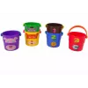 LEAN TOYS Set di secchielli colorati con animali - una piramide