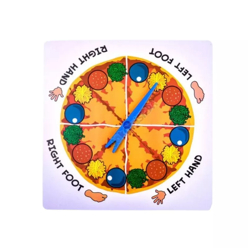 LEAN TOYS Active Family gioco di abilità Pizza Mat Randomizer