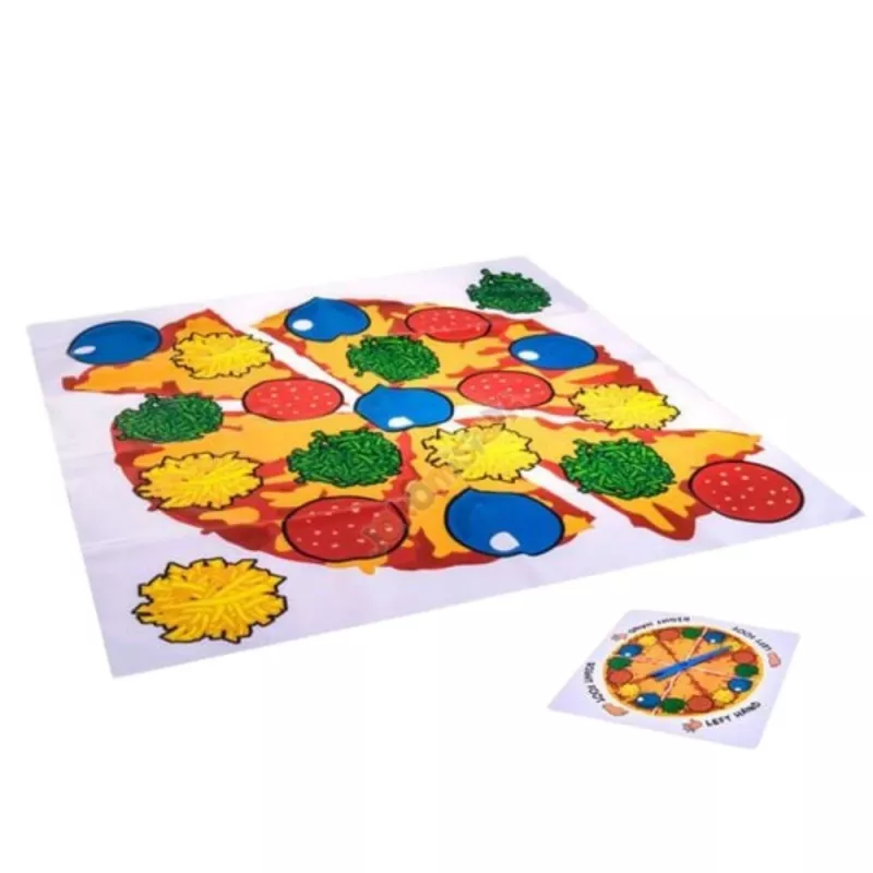 LEAN TOYS Active Family gioco di abilità Pizza Mat Randomizer