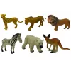 LEAN TOYS Set figure fauna selvatica africana canguro zebra