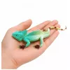 LEAN TOYS Agama Lizard Sailboat Figura in gomma estensibile realistica 16 cm