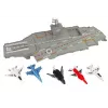 LEAN TOYS Portaerei Jets 5 pezzi suono luce