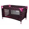 LEAN TOYS Alice nero con letto rosa per bambole
