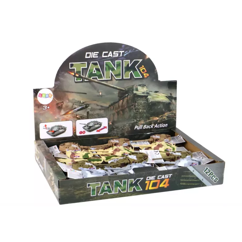 LEAN TOYS Carro armato in alluminio con frizione, colori assortiti
