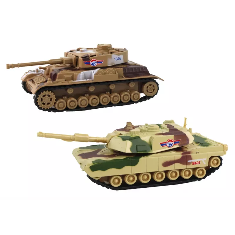 LEAN TOYS Carro armato in alluminio con frizione, colori assortiti