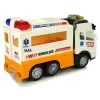 LEAN TOYS Ambulanza auto a batteria con luce e suono