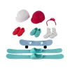 LEAN TOYS Bambola Anlily 4 accessori sport sci