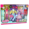 LEAN TOYS Bambola Anlily 4 accessori sport sci