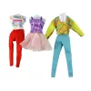 LEAN TOYS Bambola Anlily 4 accessori sport sci