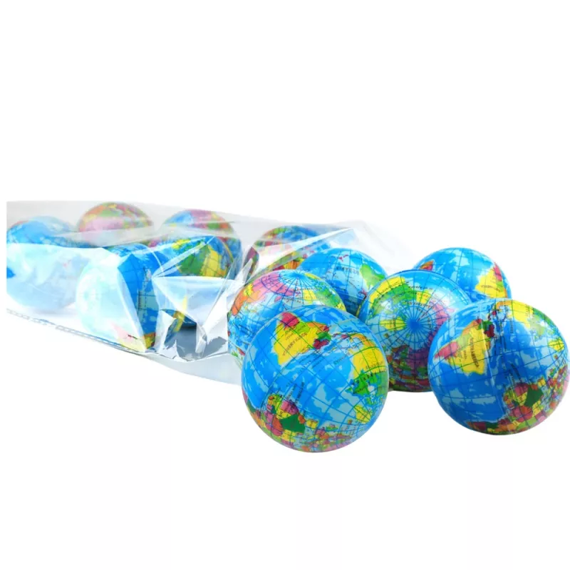LEAN TOYS Palla Antistress Globo Terra Palla Esercizio 6cm